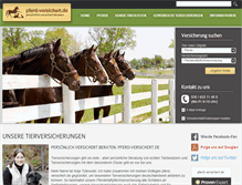 Tablet Screenshot of pferd-versichert.de